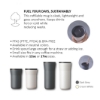 Picture of 17 oz Ceramic Coated Tumbler with Lid  - Dark Gray