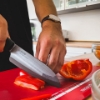 Picture of INNOVATIONblack® 4-Piece Ceramic Kitchen Knife Set - Black 4.5" Utility, 5" Slicing, 5.5" Santoku and 7" Chef's Knife